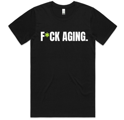 BLACK F*CK AGING TEE