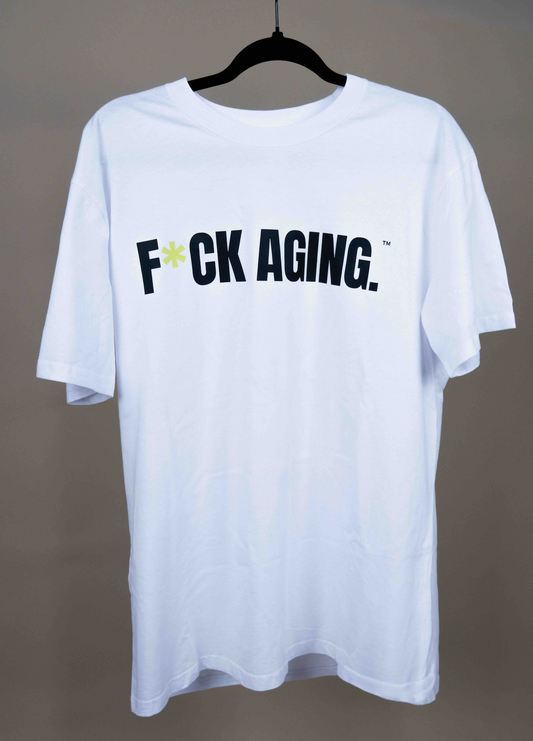 WHITE F*CK AGING TEE